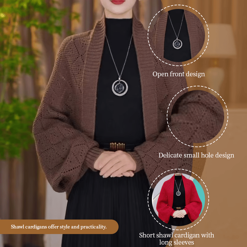 Kajo™ | Veste châle tricotée élégante