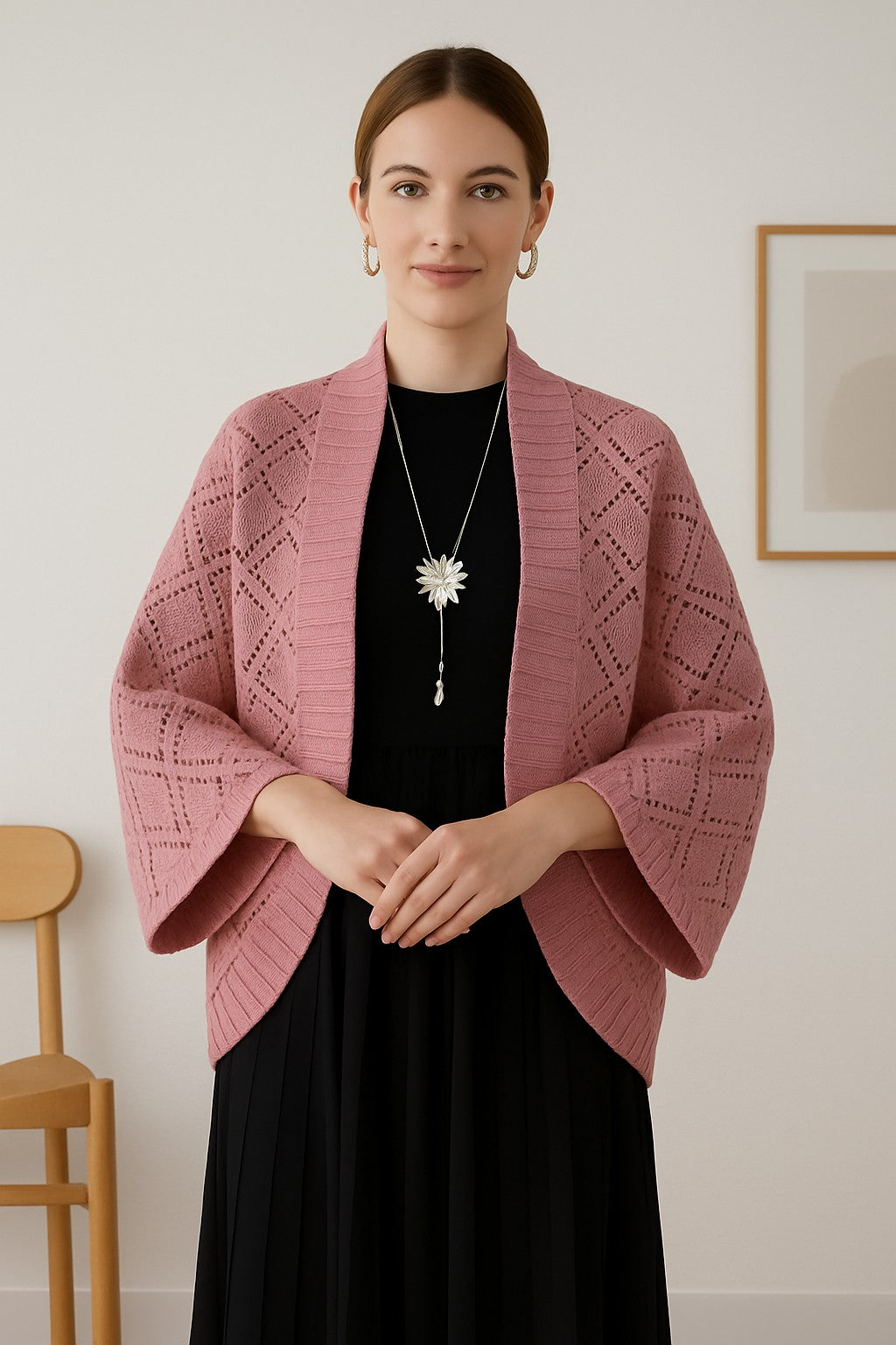 Kajo™ | Veste châle tricotée élégante