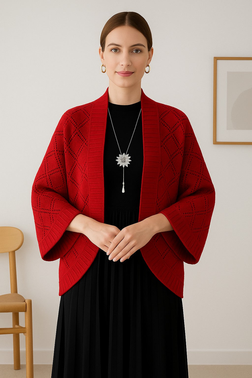Kajo™ | Veste châle tricotée élégante
