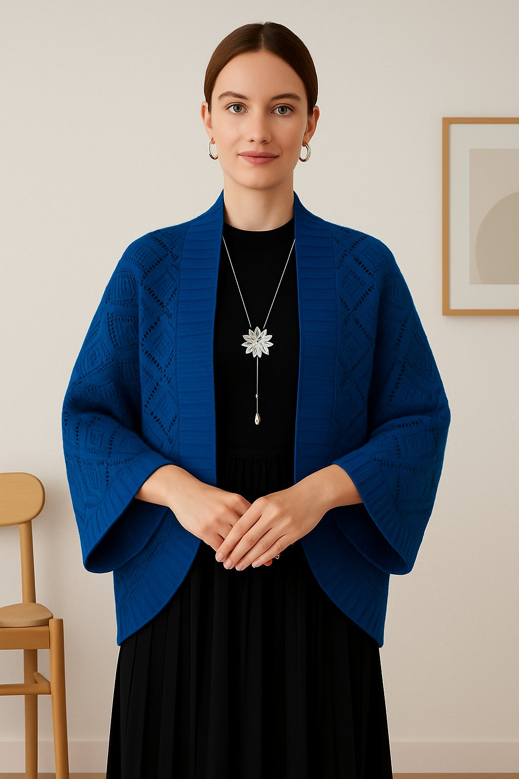 Kajo™ | Veste châle tricotée élégante