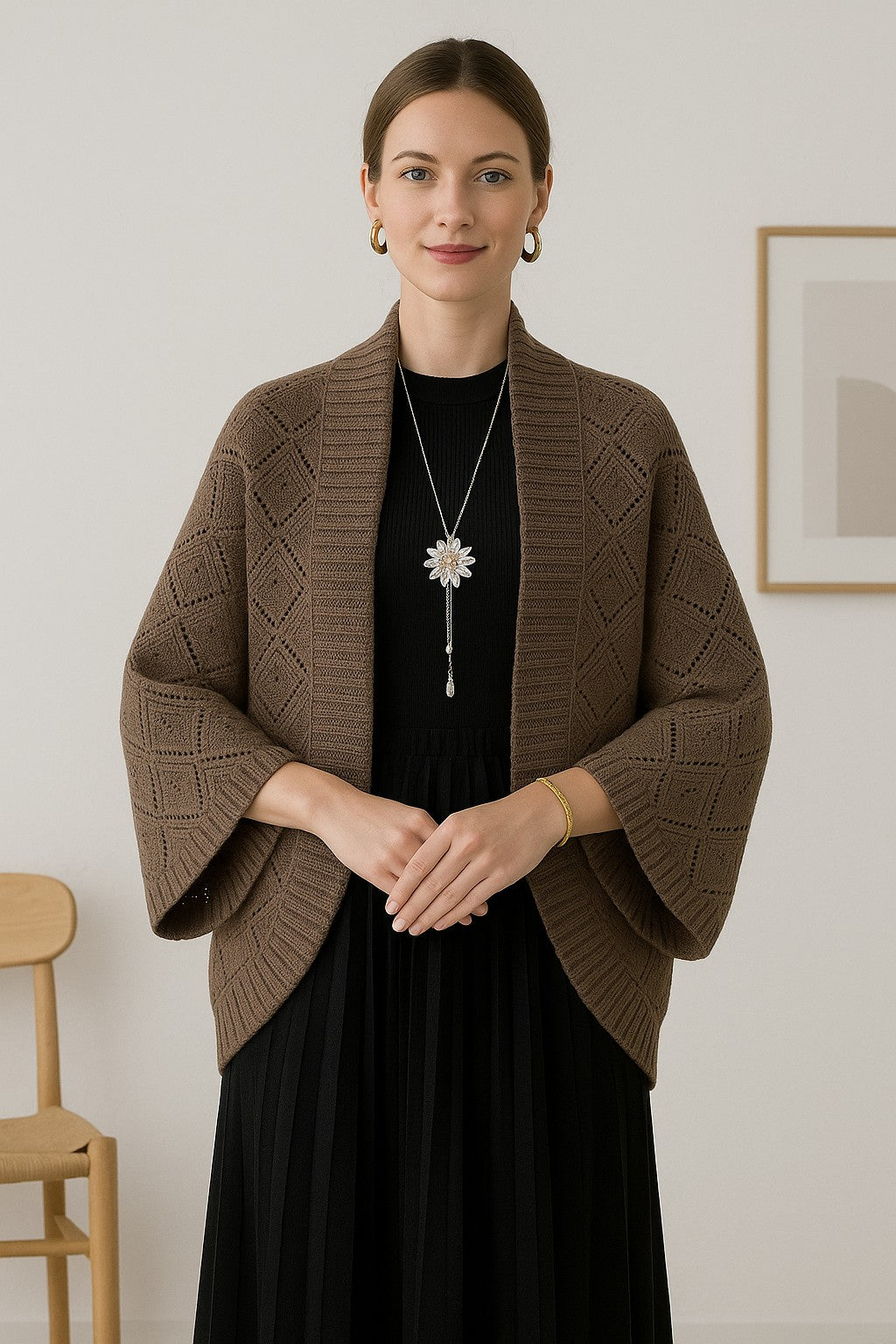 Kajo™ | Veste châle tricotée élégante