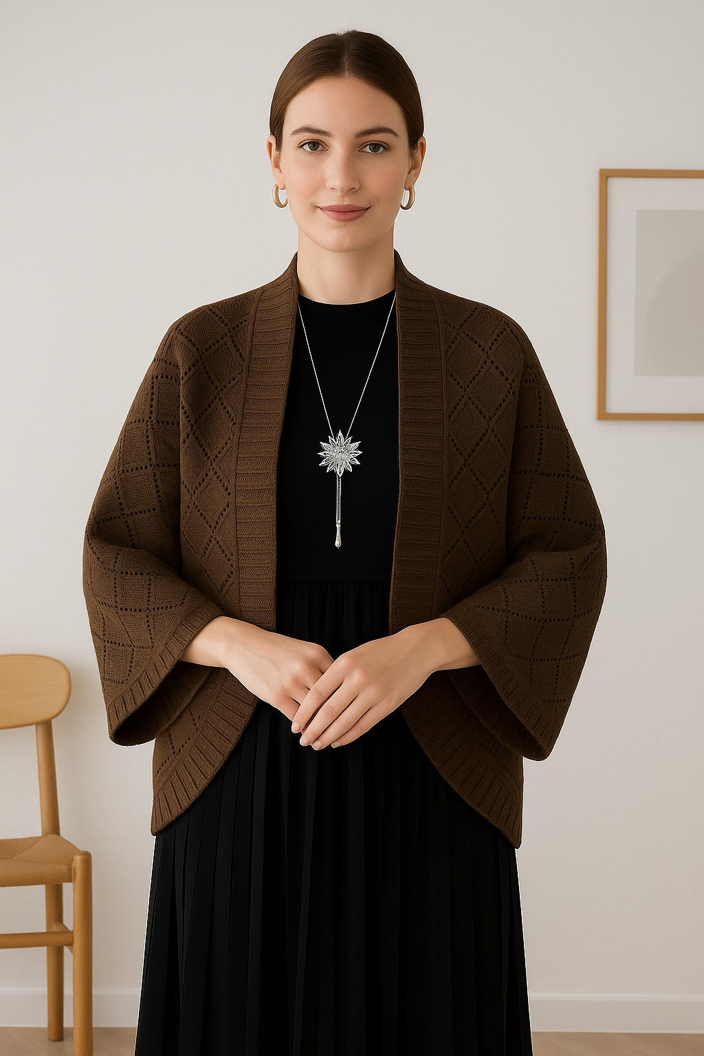 Kajo™ | Veste châle tricotée élégante