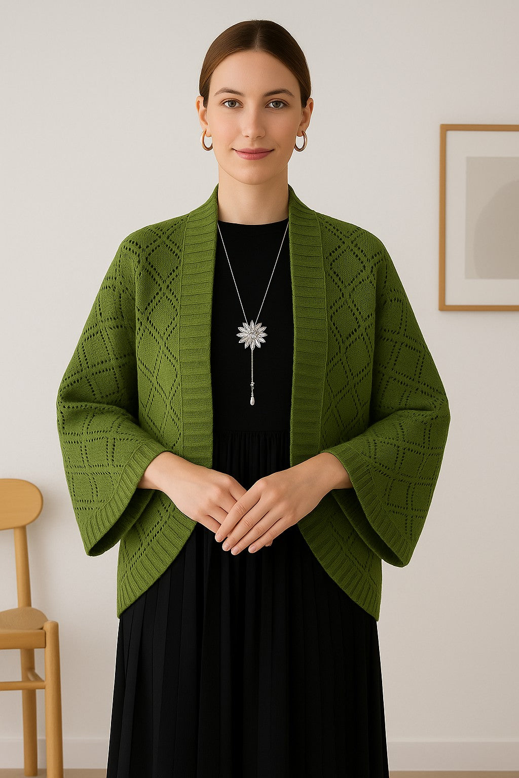 Kajo™ | Veste châle tricotée élégante