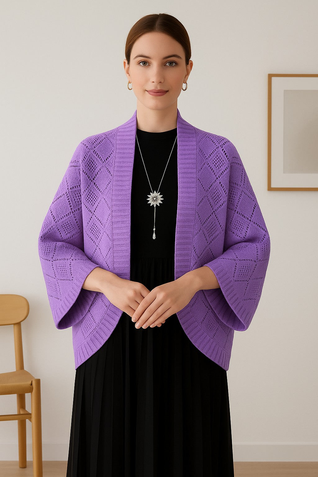 Kajo™ | Veste châle tricotée élégante