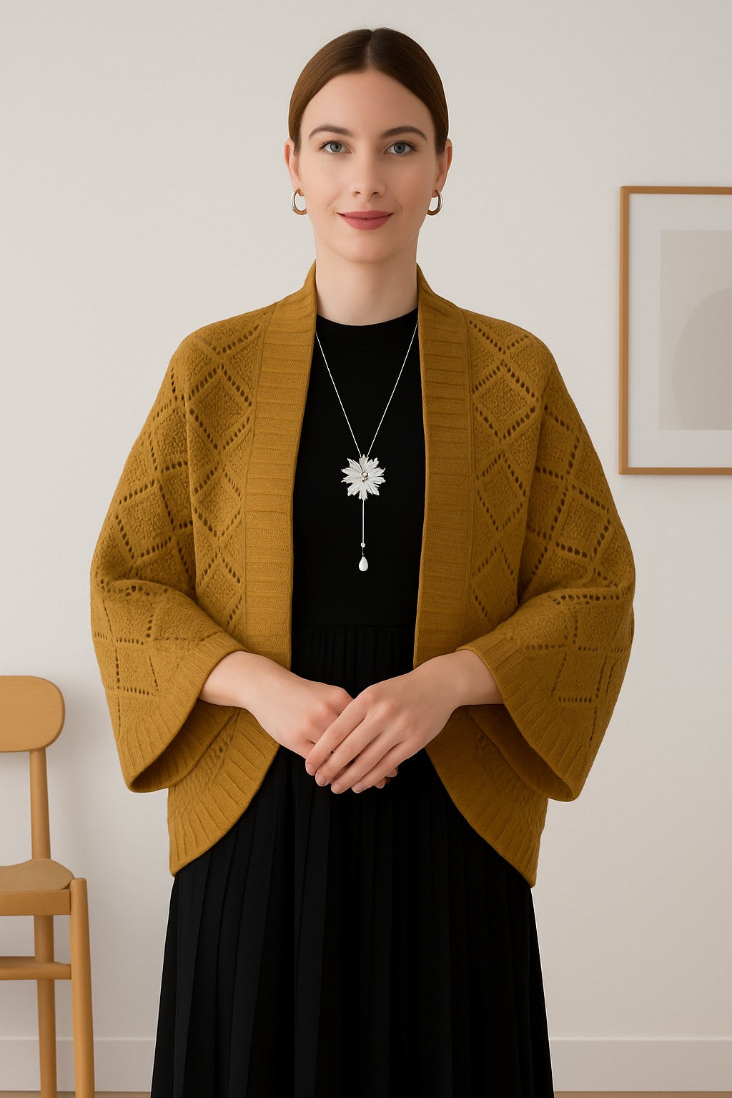 Kajo™ | Veste châle tricotée élégante
