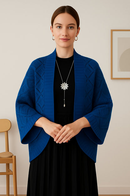Kajo™ | Veste châle tricotée élégante