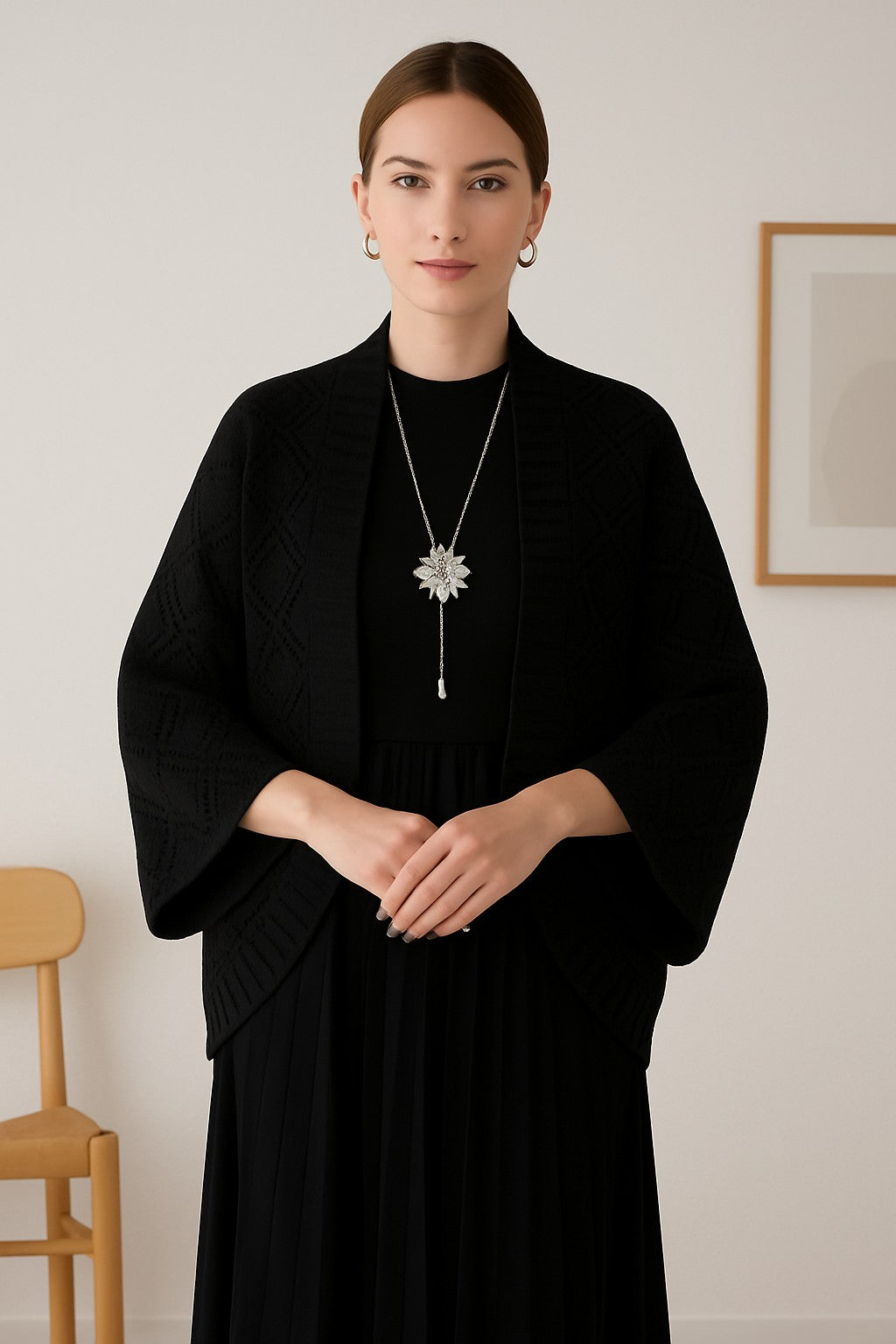 Noir / Taille unique | Coupe confortable