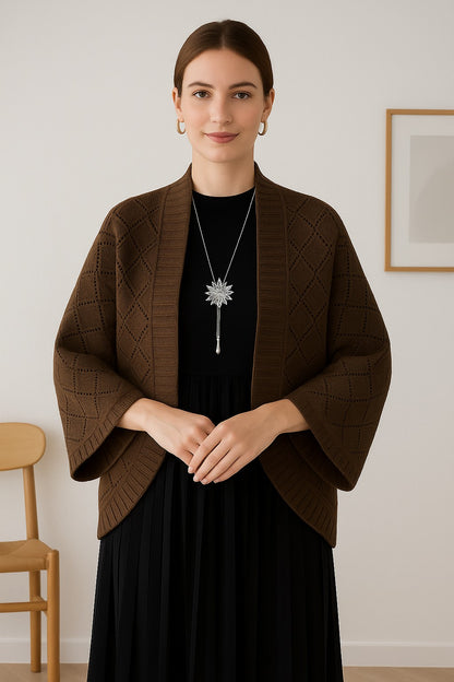 Kajo™ | Veste châle tricotée élégante